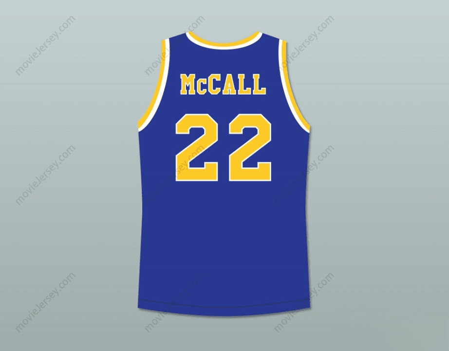 CUSTOM ANY Name Number QUINCY MCCALL 22 CRENSHAW HIGH SCHOOL BLUE BASKETBALL JERSEY LOVE AND BASKETBALL Top Stitched S-6XL