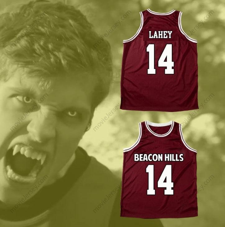 CUSTOM ANY Name Number ISAAC LAHEY 14 BEACON HILLS BASKETBALL JERSEY TEEN WOLF Top Stitched S-6XL