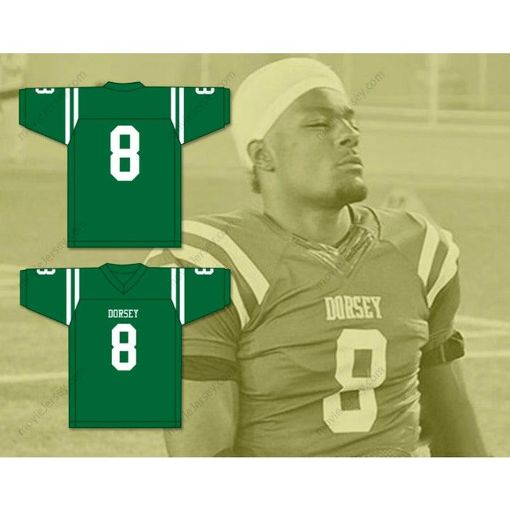 CUSTOM ANY Name Number KAYVON THIBODEAUX 8 SUSAN MILLER DORSEY HIGH SCHOOL DONS Football Jersey Top Stitched S-6XL