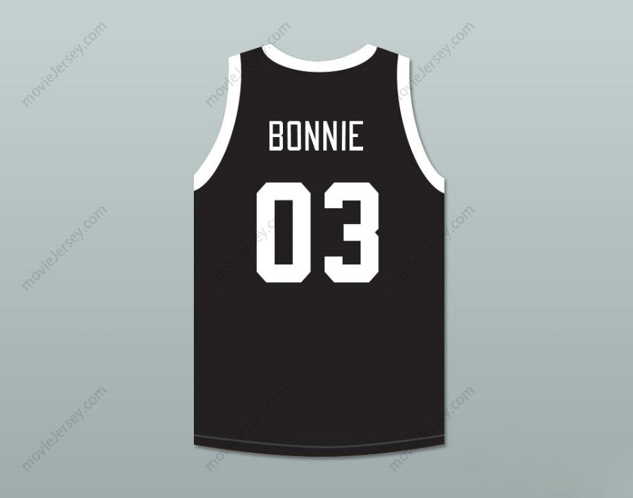CUSTOM ANY Name Number BONNIE & CLYDE CRIMINAL SUPERSTARS BONNIE 03 BLACK BASKETBALL JERSEY Top Stitched S-6XL