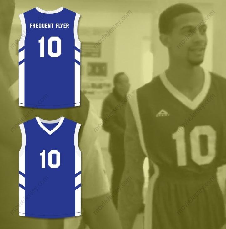 CUSTOM ANY Name Number GUY 'FREQUENT FLYER' DUPREE 10 BLUE BASKETBALL JERSEY DENNIS RODMAN'S BIG BANG IN PYONGYANG Top Stitched S-6XL