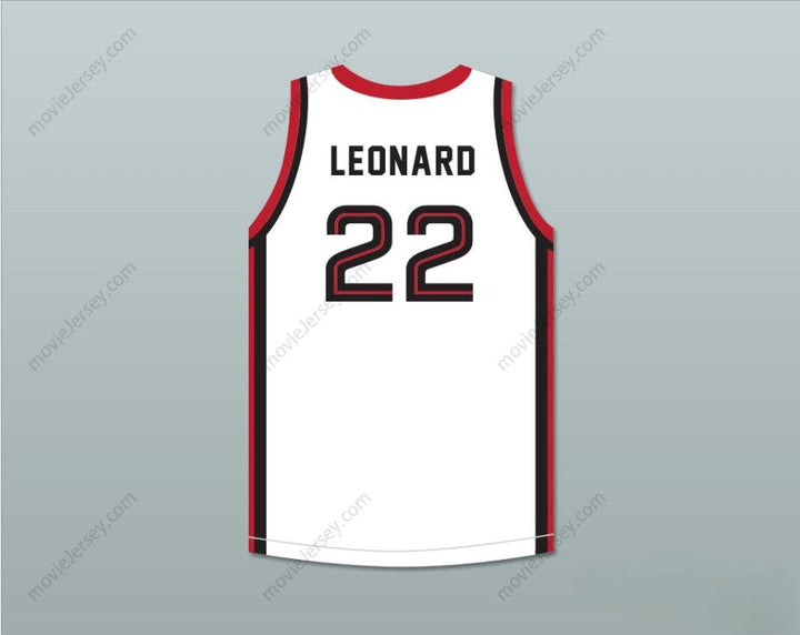 CUSTOM ANY Name Number KAWHI LEONARD 22 MARTIN LUTHER KING HIGH SCHOOL  WHITE BASKETBALL JERSEY 8 Top Stitched S-6XL