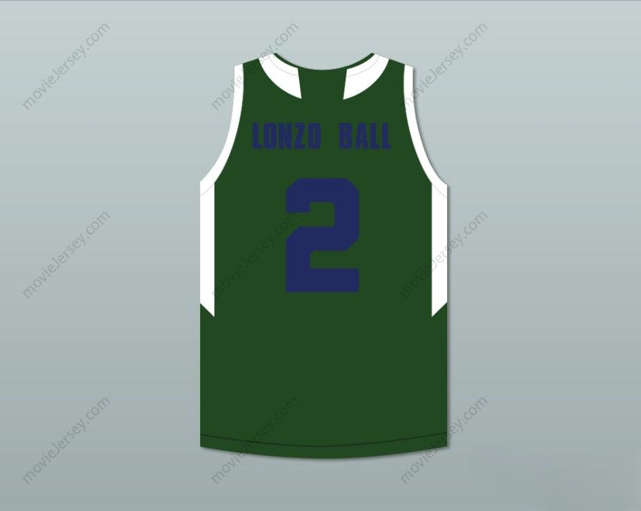 CUSTOM ANY Name Number LONZO BALL 2 CHINO HILLS HUSKIES GREEN BASKETBALL JERSEY WITH PATCH Top Stitched S-6XL