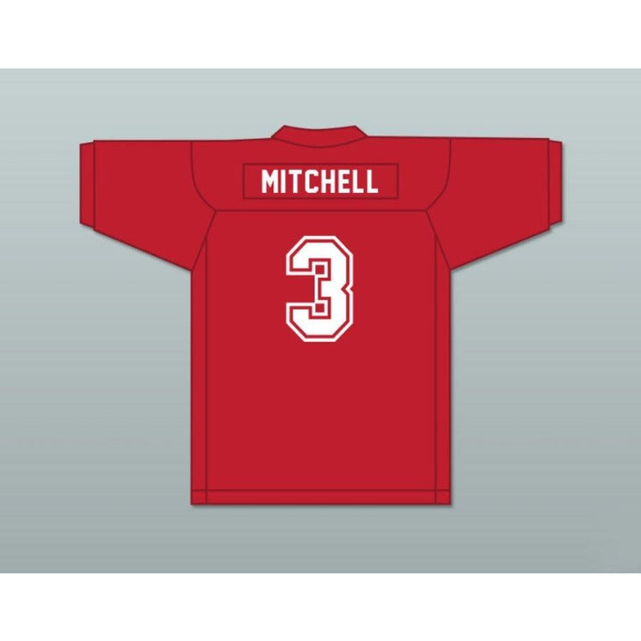 CUSTOM ANY Name Number MITCHELL 3 PUTNAM BADGERS HIGH SCHOOL RED Football Jersey Top Stitched S-6XL
