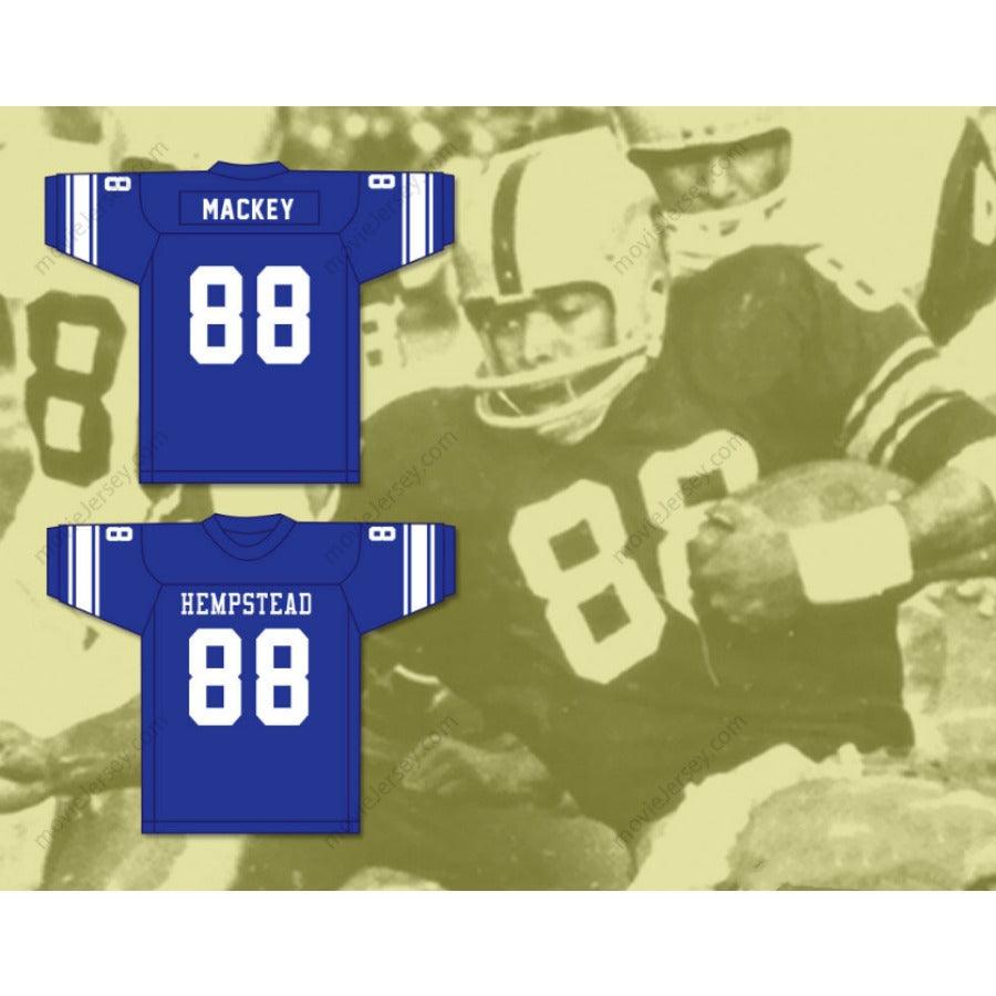 CUSTOM ANY Name Number JOHN MACKEY 88 HEMPSTEAD HIGH SCHOOL TIGERS Football Jersey Top Stitched S-6XL