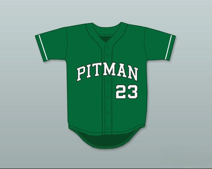 Custom Any Name Number COLIN KAEPERNICK 23 JOHN H. PITMAN HIGH SCHOOL PRIDE GREEN BASEBALL JERSEY 1 Top Stitched S-6XL