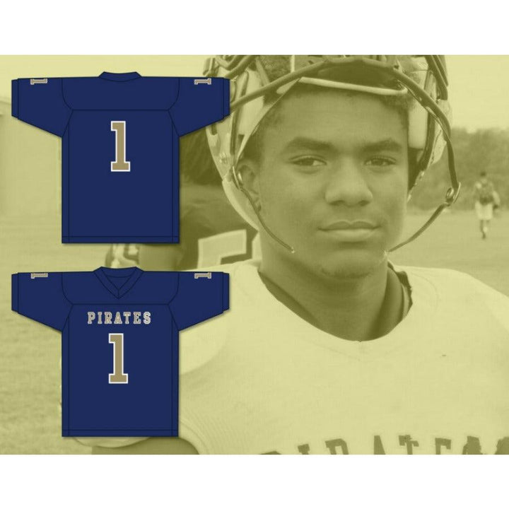 CUSTOM ANY Name Number CALVIN JACKSON 1 INDEPENDENCE COLLEGE PIRATES Football Jersey Top Stitched S-6XL