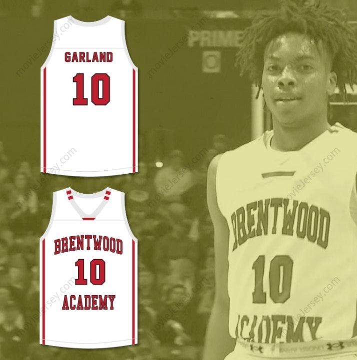 CUSTOM ANY Name Number DARIUS GARLAND 10  ACADEMY  WHITE BASKETBALL JERSEY 2 Top Stitched S-6XL