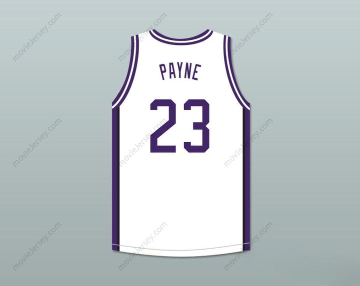CUSTOM ANY Name Number MARTIN PAYNE 23 MORRIS BROWN COLLEGE WHITE BASKETBALL JERSEY Top Stitched S-6XL