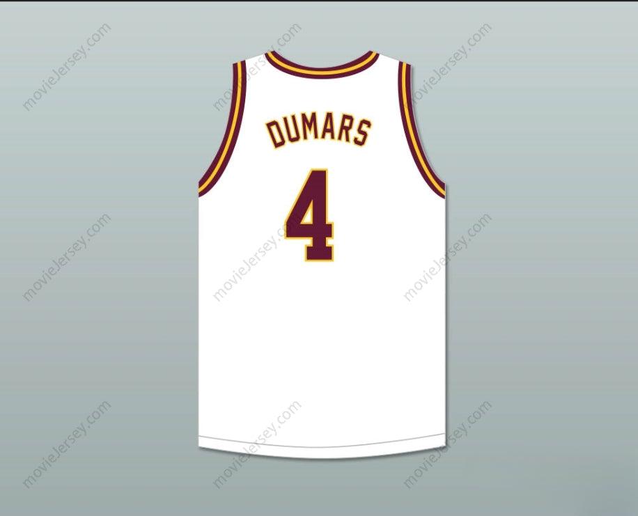 CUSTOM ANY Name Number JOE DUMARS 4  CENTRAL HIGH SCHOOL CHIEFS WHITE BASKETBALL JERSEY 1 Top Stitched S-6XL