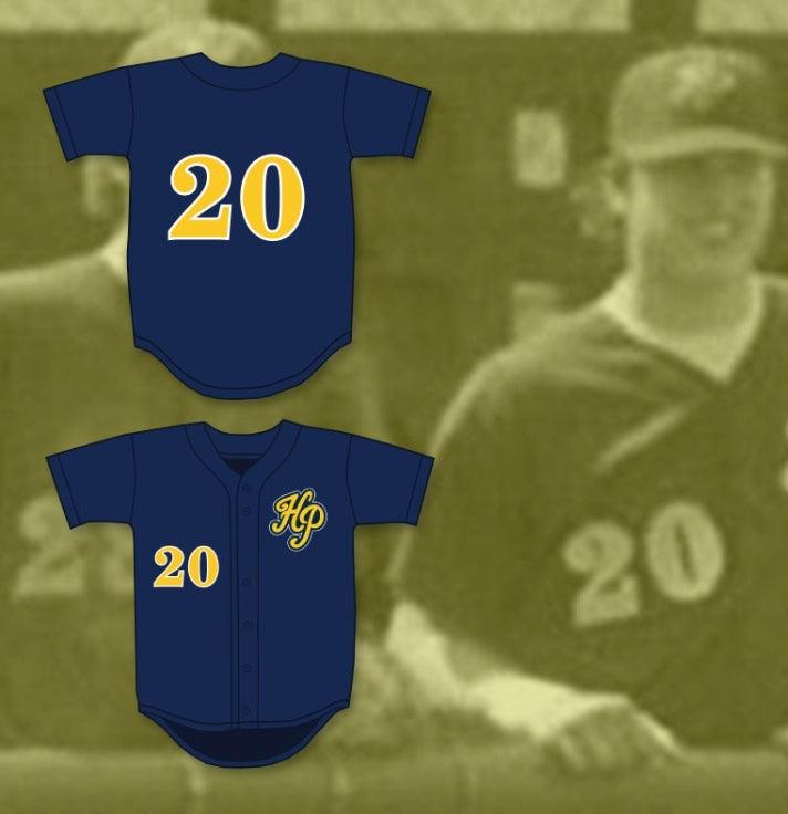 Custom Any Name Number MATTHEW STAFFORD 20 HIGHLAND PARK HIGH SCHOOL SCOTS NAVY BLUE BASEBALL JERSEY 3 Top Stitched S-6XL