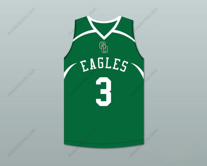 CUSTOM ANY Name Number CJ MCCOLLUM 3 GLENOAK HIGH SCHOOL GREEN BASKETBALL JERSEY Top Stitched S-6XL