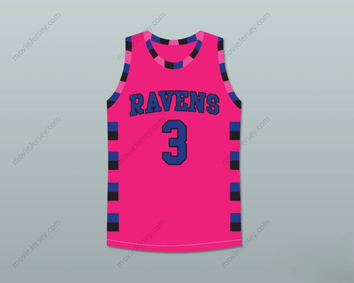 CUSTOM ANY Name Number LUCAS SCOTT ONE TREE HILL RAVENS PINK BASKETBALL JERSEY ANY NUMBER OR PLAYER Top Stitched S-6XL