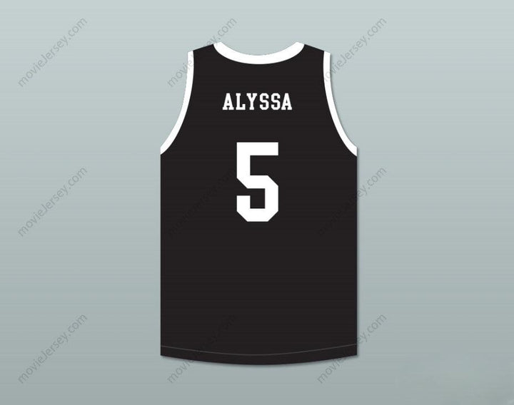 CUSTOM ANY Name Number ALYSSA 5 MAMBA BALLERS BLACK BASKETBALL JERSEY VERSION 4 Top Stitched S-6XL