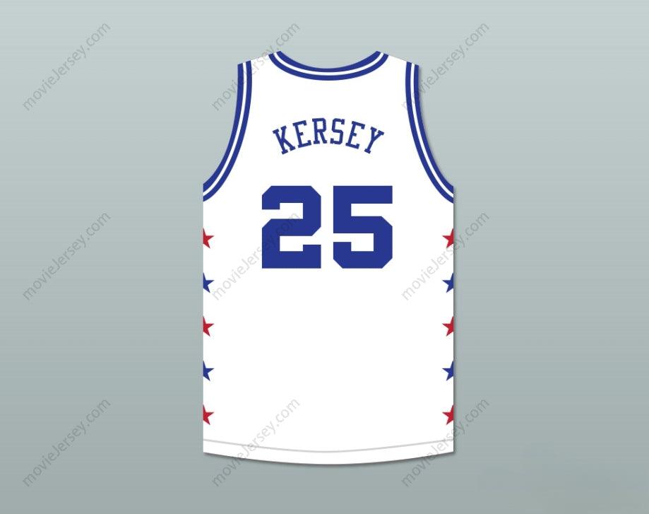 CUSTOM ANY Name Number JEROME KERSEY 25 MAGIC JOHNSON ALL STAR GAME WHITE BASKETBALL JERSEY 1989 MIDSUMMER NIGHT'S MAGIC CHARITY EVENT Top Stitched S-6XL