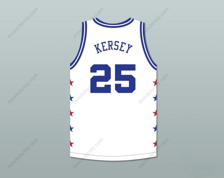 CUSTOM ANY Name Number JEROME KERSEY 25 MAGIC JOHNSON ALL STAR GAME WHITE BASKETBALL JERSEY 1989 MIDSUMMER NIGHT'S MAGIC CHARITY EVENT Top Stitched S-6XL