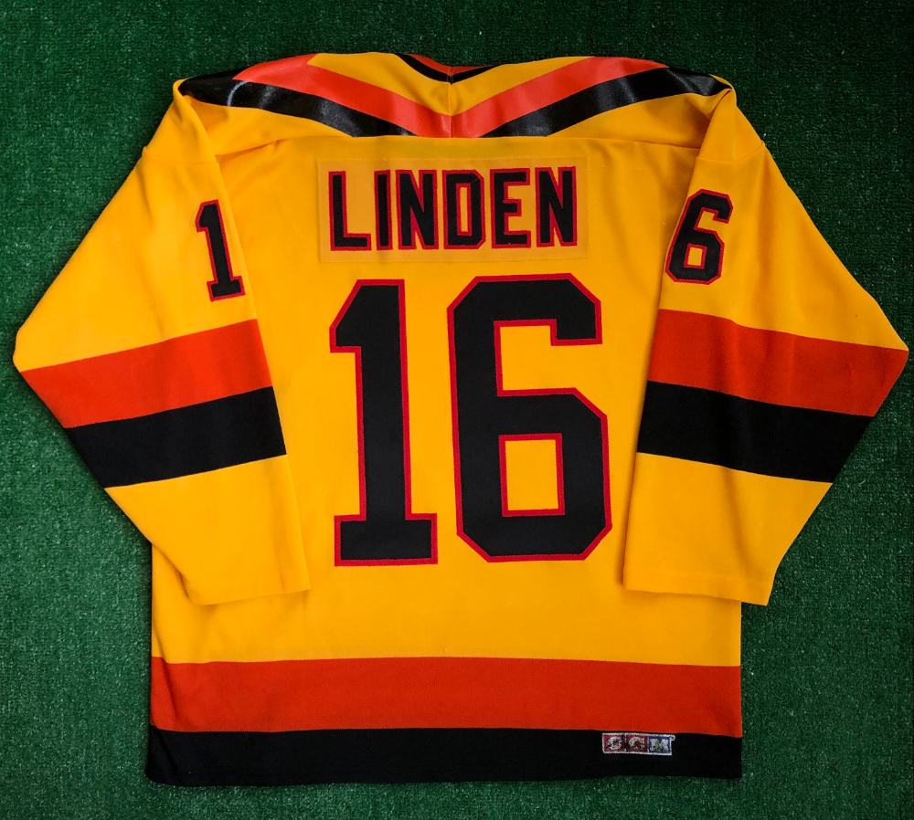 Custom 1989 Trevor Linden Vancouver Canucks Jersey HOCKEY JERSEY Stitched S-6XL