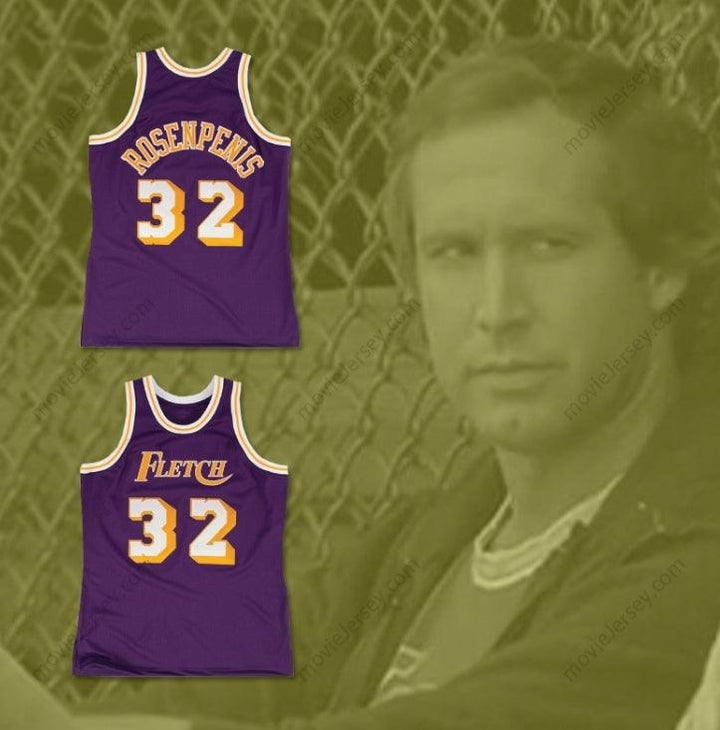 CUSTOM ANY Name Number FLETCH ALIAS SERIES DR. ROSENPENIS 32 BASKETBALL JERSEY Top Stitched S-6XL