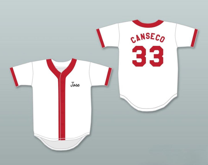 Custom Any Name Number JOSÉ CANSECO 33  NUCLEAR POWER PLANT SOFTBALL TEAM BASEBALL JERSEY Top Stitched S-6XL