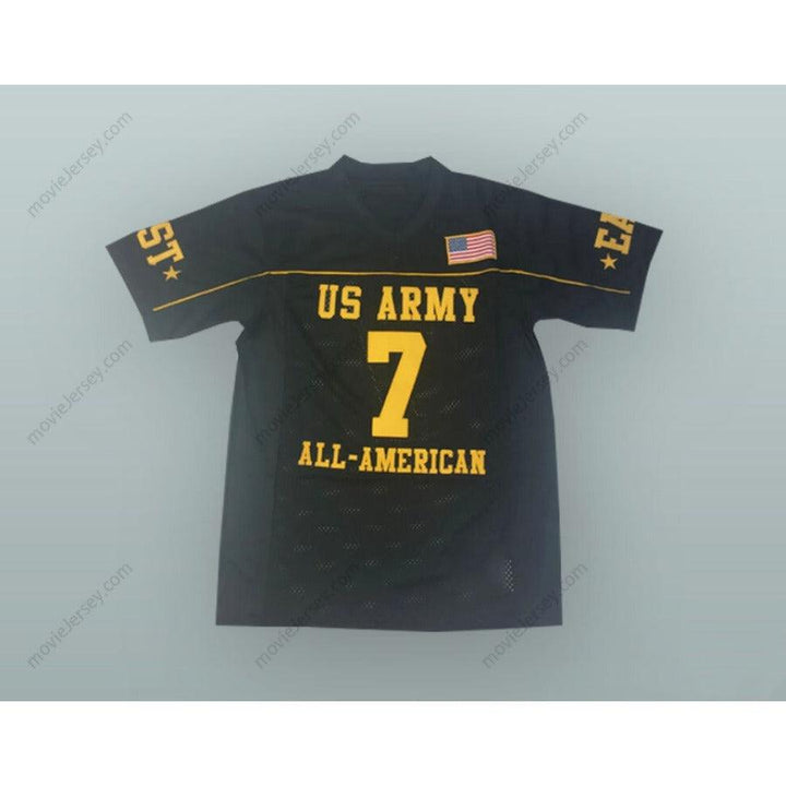 CUSTOM ANY Name Number PATRICK PETERSON 7 U.S. ARMY HIGH SCHOOL ALL-AMERICAN EAST BLACK FOOTBALL JERSEY Top Stitched S-6XL