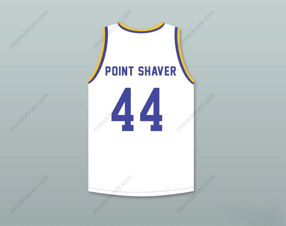 CUSTOM ANY Name Number ANTHONY C HALL TONY THE POINT SHAVER 44   WHITE BASKETBALL JERSEY WITH BLUE CHIPS PATCH Top Stitched S-6XL