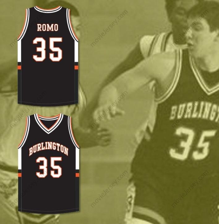 CUSTOM ANY Name Number TONY ROMO 35 BURLINGTON HIGH SCHOOL BLACK BASKETBALL JERSEY Top Stitched S-6XL