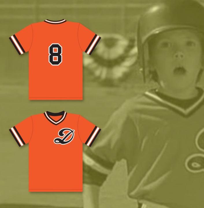 Custom Any Name Number MICHAEL 'TUM TUM' DOUGLAS 8 DRAGONS BASEBALL JERSEY 3 NINJAS KICK BACK Top Stitched S-6XL