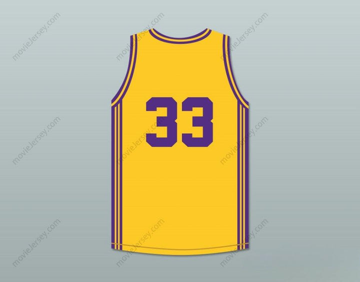 CUSTOM ANY Name Number  BRYANT 33 LOWER MERION HIGH SCHOOL ACES YELLOW BASKETBALL JERSEY 1 Top Stitched S-6XL