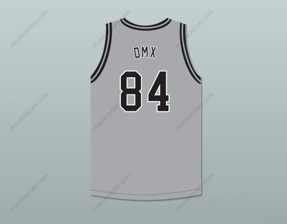 CUSTOM ANY Name Number DMX 84 ROUGH RYDERS GRAY BASKETBALL JERSEY 1 Top Stitched S-6XL