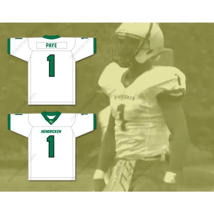 CUSTOM ANY Name Number KWITY PAYE 1 BISHOP HENDRICKEN HIGH SCHOOL HAWKS Football Jersey Top Stitched S-6XL