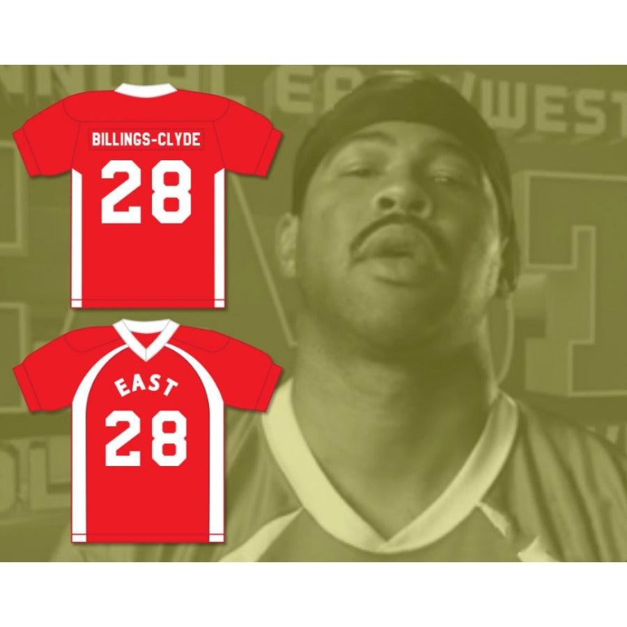 CUSTOM ANY Name Number D'ISIAH T BILLINGS CLYDE 28 EAST FOOTBALL JERSEY KEY PEELE Top Stitched S-6XL
