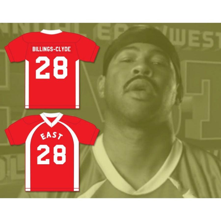 CUSTOM ANY Name Number D'ISIAH T BILLINGS CLYDE 28 EAST FOOTBALL JERSEY KEY PEELE Top Stitched S-6XL