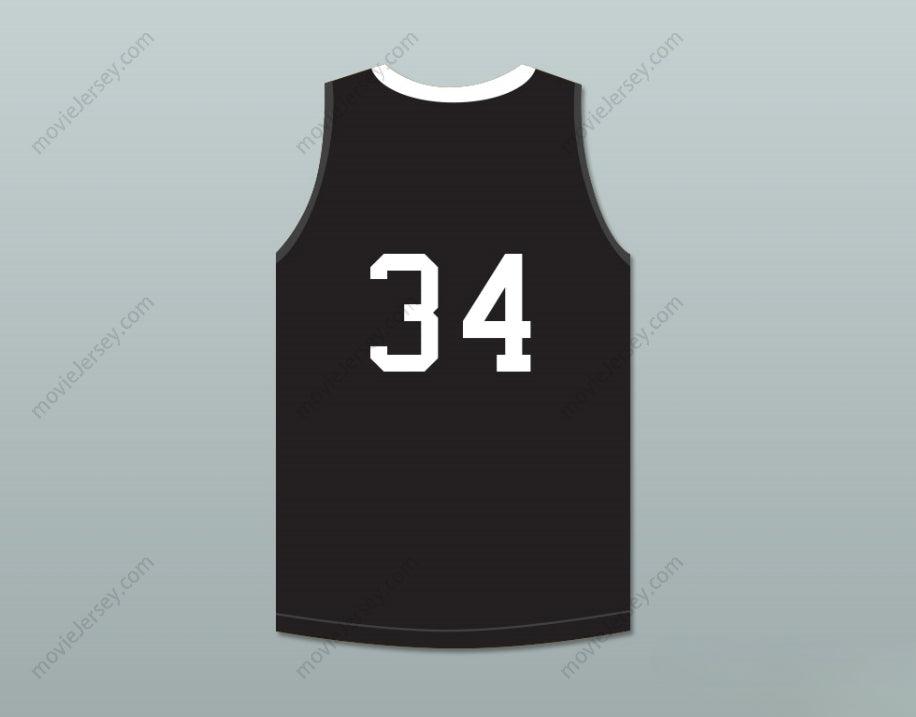 CUSTOM ANY Name Number JOEL EMBIID 34 THE ROCK HIGH SCHOOL BLACK BASKETBALL JERSEY Top Stitched S-6XL