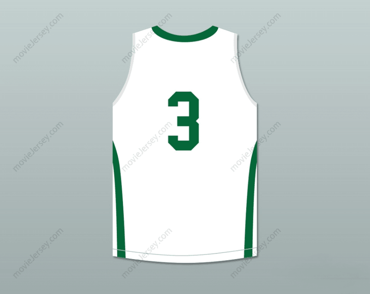 CUSTOM ANY Name Number CJ MCCOLLUM 3 GLENOAK HIGH SCHOOL GOLDEN  WHITE BASKETBALL JERSEY Top Stitched S-6XL