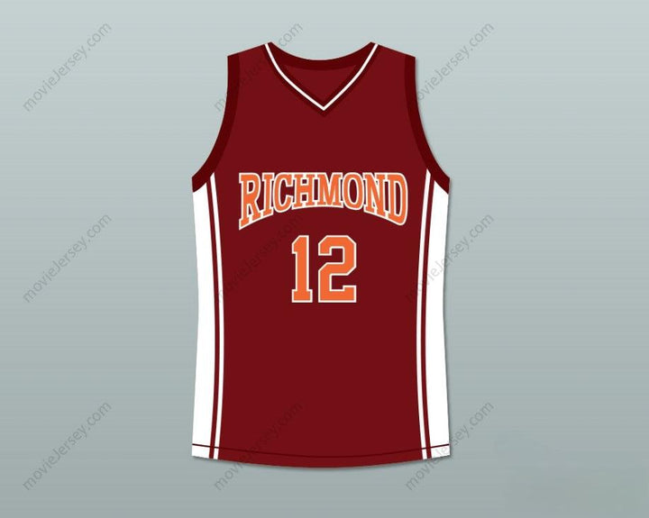 CUSTOM ANY Name Number ROBERT RI'CHARD DAMIEN CARTER 12 RICHMOND OILERS HOME BASKETBALL JERSEY COACH CARTER Top Stitched S-6XL
