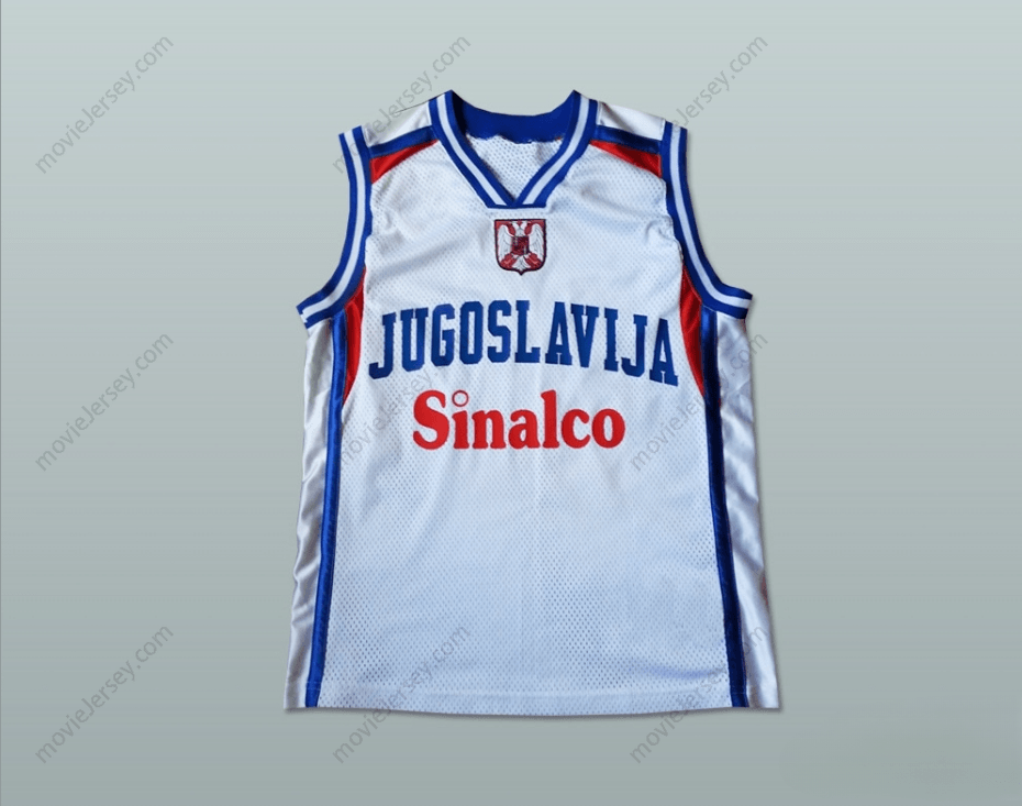 CUSTOM ANY Name Number YUGOSLAVIA BASKETBALL JERSEY STITCH SEWN ANY PLAYER OR NUMBER Top Stitched S-6XL