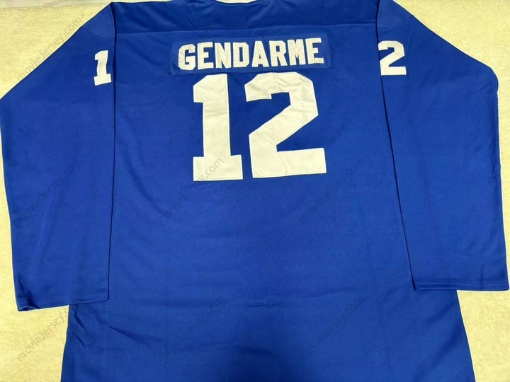 Custom Any Name Number PHILIPPE BOZON 12 FRANCE BLUE HOCKEY JERSEY  Top Stitched S-6XL