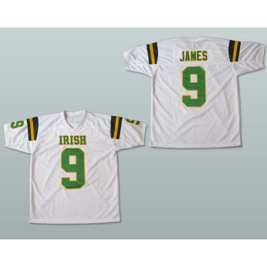 CUSTOM ANY Name Number LEBRON JAMES 9 FIGHTING IRISH HIGH SCHOOL Football Jersey Top Stitched S-6XL