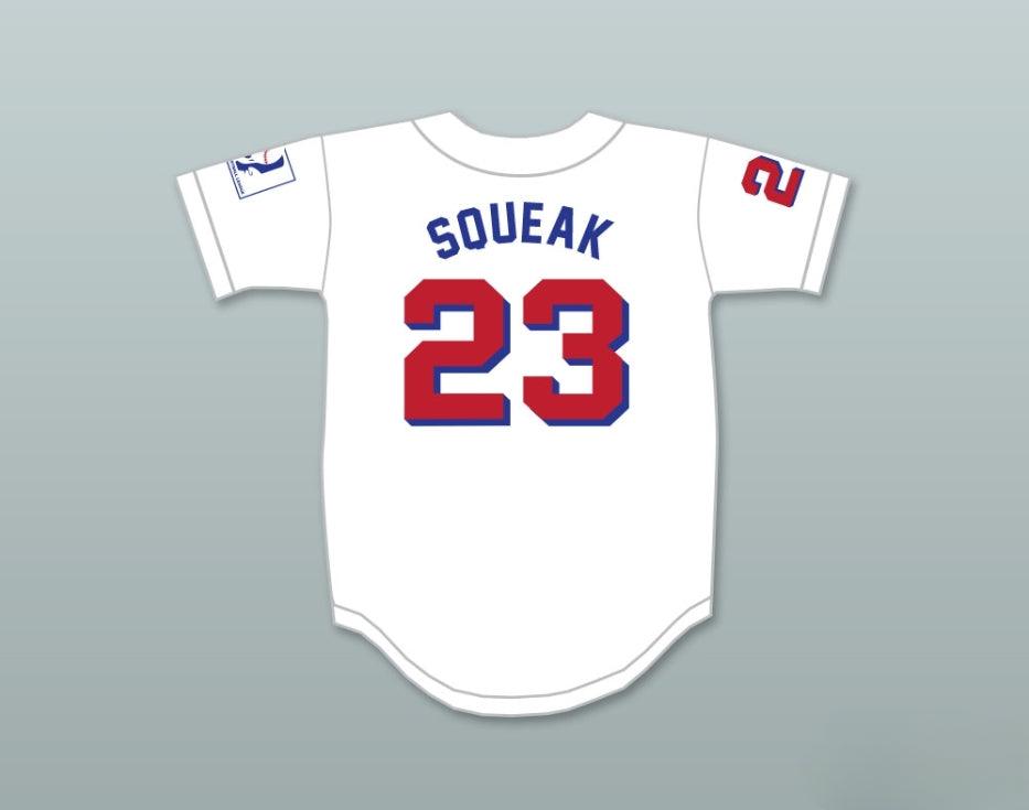 Custom Any Name Number KENNY 'SQUEAK' SCOLARI 23  BEERS BASEKETBALL WHITE BASEBALL JERSEY Top Stitched S-6XL