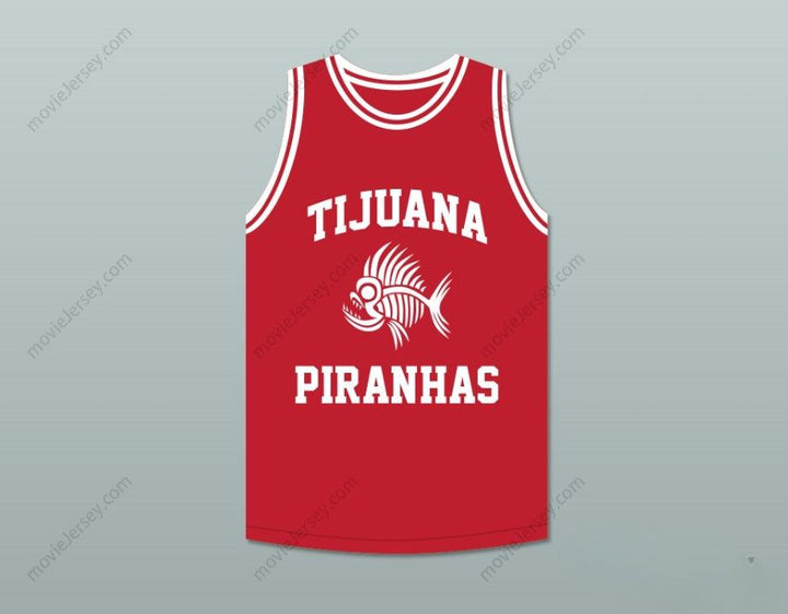 CUSTOM ANY Name Number MARIO LOPEZ 23 TIJUANA PIRANHAS RED BASKETBALL JERSEY MEXICAN EXPANSION TEAM Top Stitched S-6XL