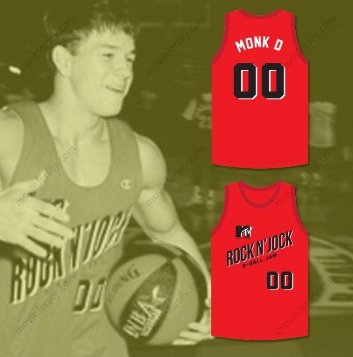 CUSTOM ANY Name Number MARK WAHLBERG MONK D 00 BRICKLAYERS BASKETBALL JERSEY SECOND ANNUAL ROCK N' JOCK B-BALL JAM 1992 Top Stitched S-6XL