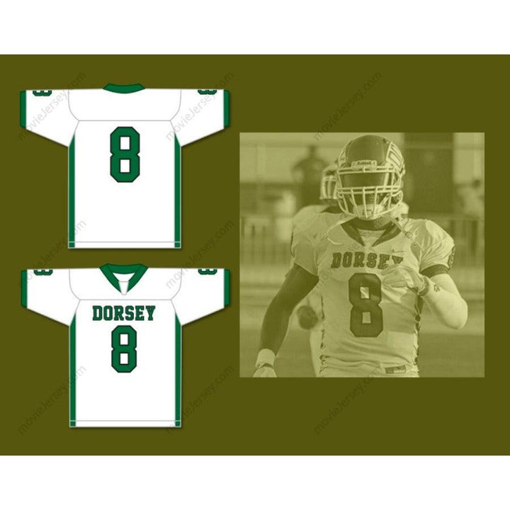 CUSTOM ANY Name Number KAYVON THIBODEAUX 8 SUSAN MILLER DORSEY HIGH SCHOOL DONS Football Jersey Top Stitched S-6XL