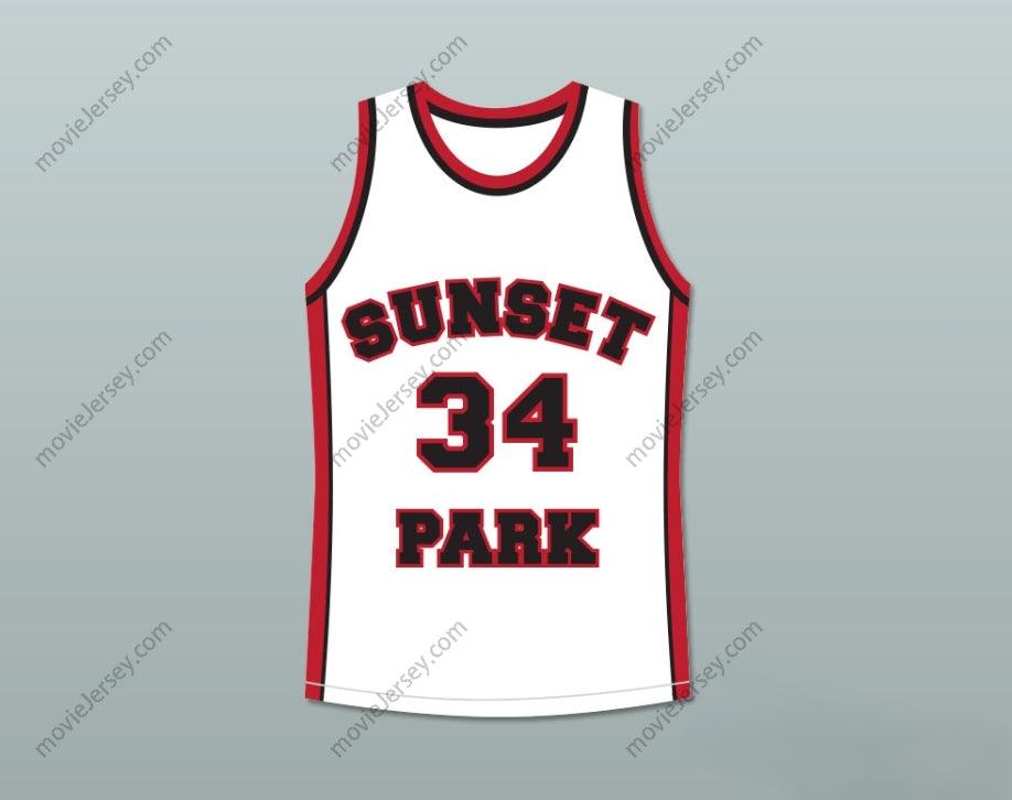 CUSTOM ANY Name Number GUY TORRY BOO MAN 34 SUNSET PARK WHITE BASKETBALL JERSEY Top Stitched S-6XL