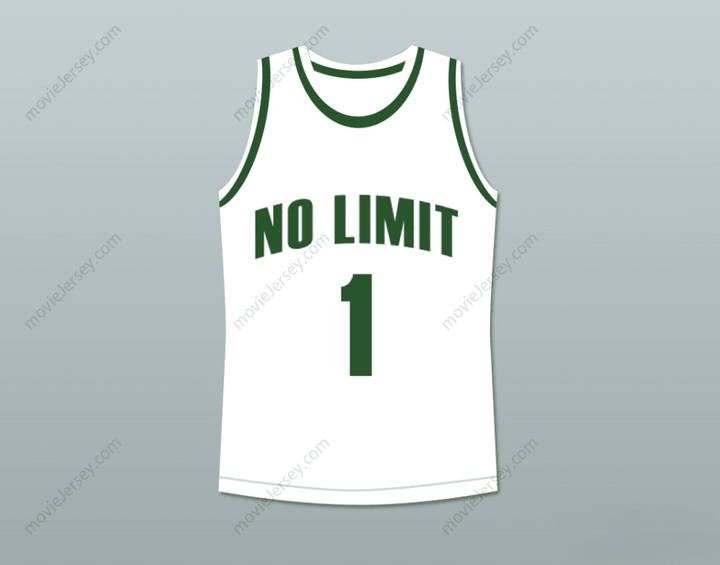 CUSTOM ANY Name Number MASTER P 1 NO LIMIT BASKETBALL JERSEY WHITE Top Stitched S-6XL