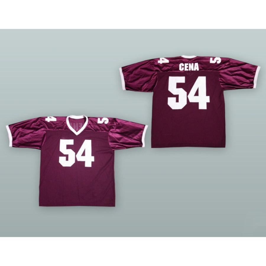 CUSTOM ANY Name Number JOHN CENA 54 MAROON Football Jersey Top Stitched S-6XL