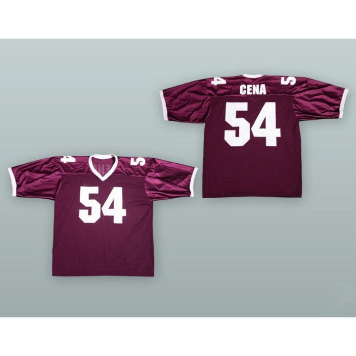CUSTOM ANY Name Number JOHN CENA 54 MAROON Football Jersey Top Stitched S-6XL