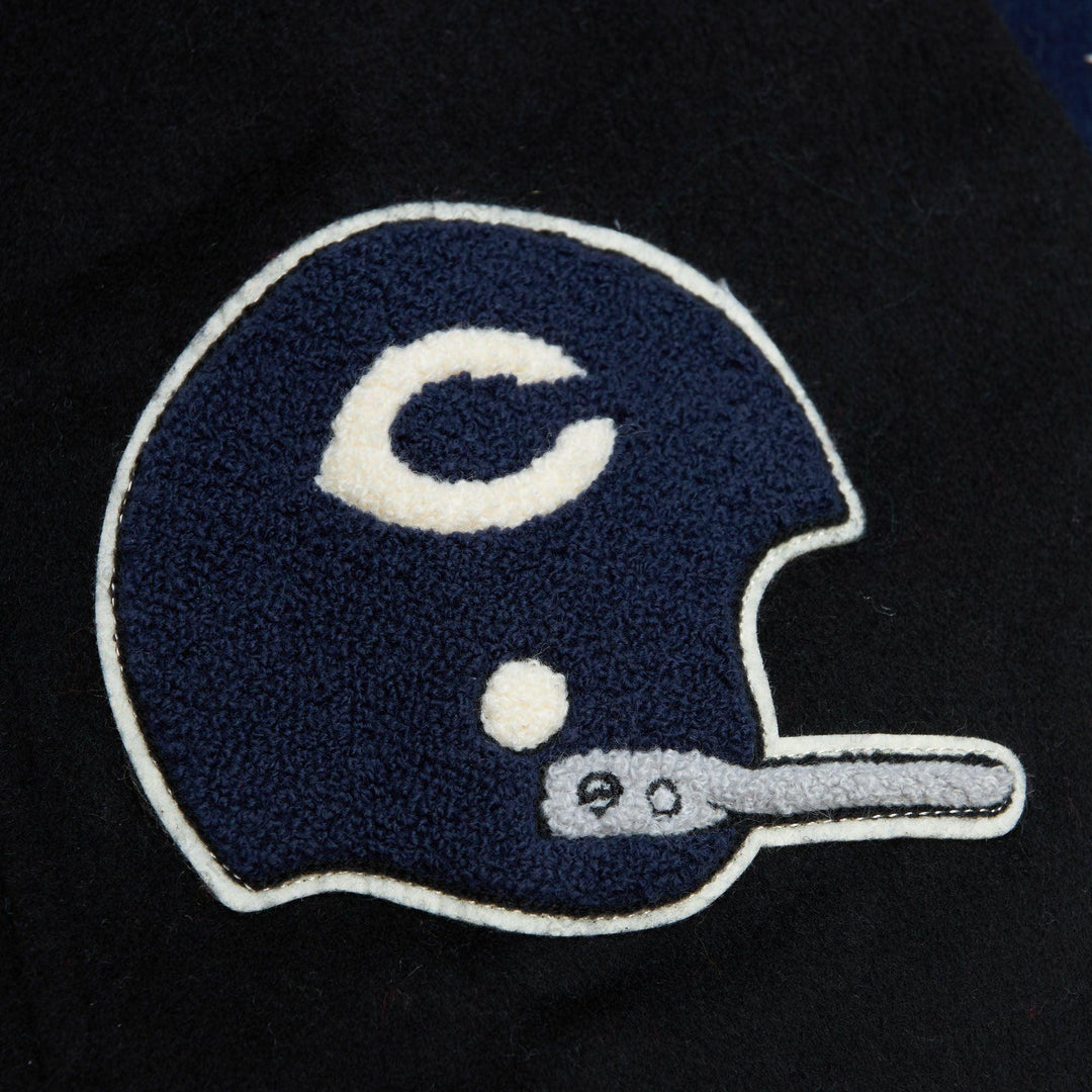 Men’s Black Chicago Bears Team Legacy Full-Snap Varsity Jacket