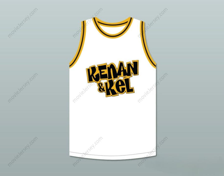 CUSTOM ANY Name Number KENAN THOMPSON 1 KENAN & KEL WHITE BASKETBALL JERSEY 1 Top Stitched S-6XL