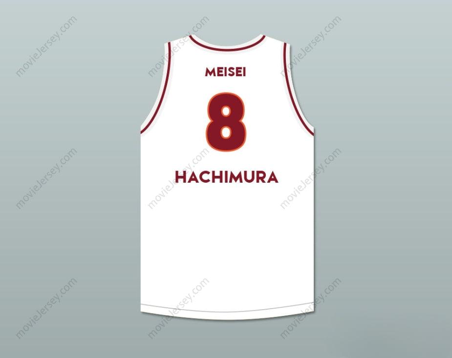CUSTOM ANY Name Number RUI HACHIMURA 8 MEISEI HIGH SCHOOL WHITE BASKETBALL JERSEY 2 Top Stitched S-6XL