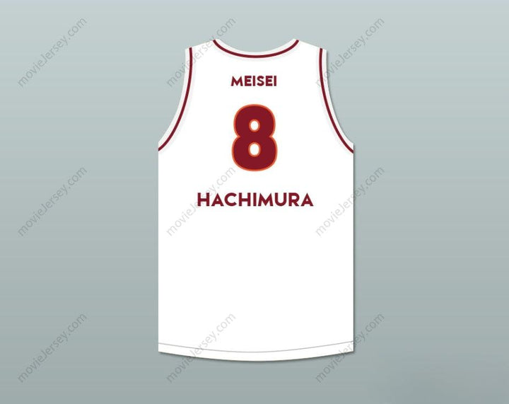 CUSTOM ANY Name Number RUI HACHIMURA 8 MEISEI HIGH SCHOOL WHITE BASKETBALL JERSEY 2 Top Stitched S-6XL